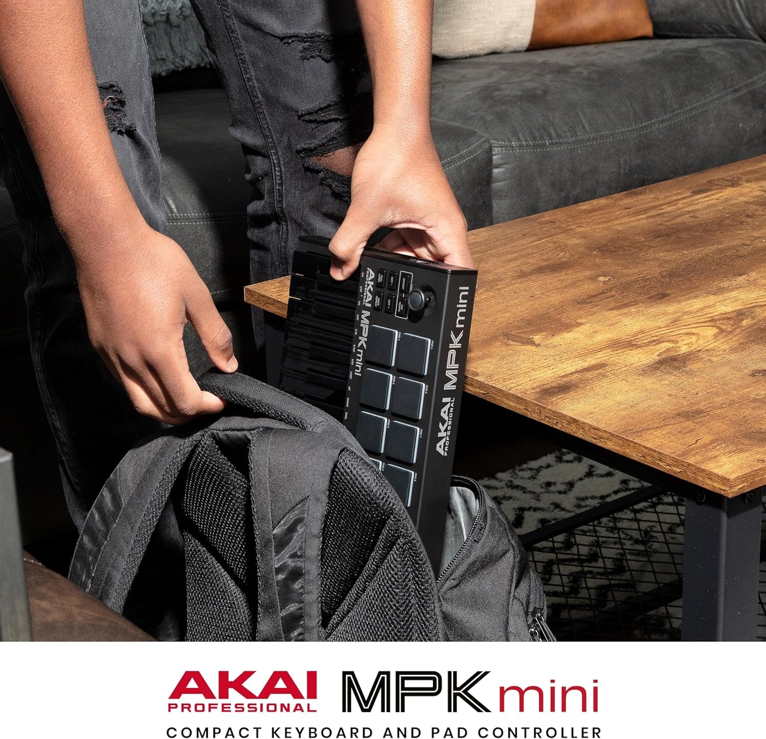 MPK Mini MK3-25 Key USB MIDI Keyboard Controller with 8 Backlit Drum Pads, 8 Knobs