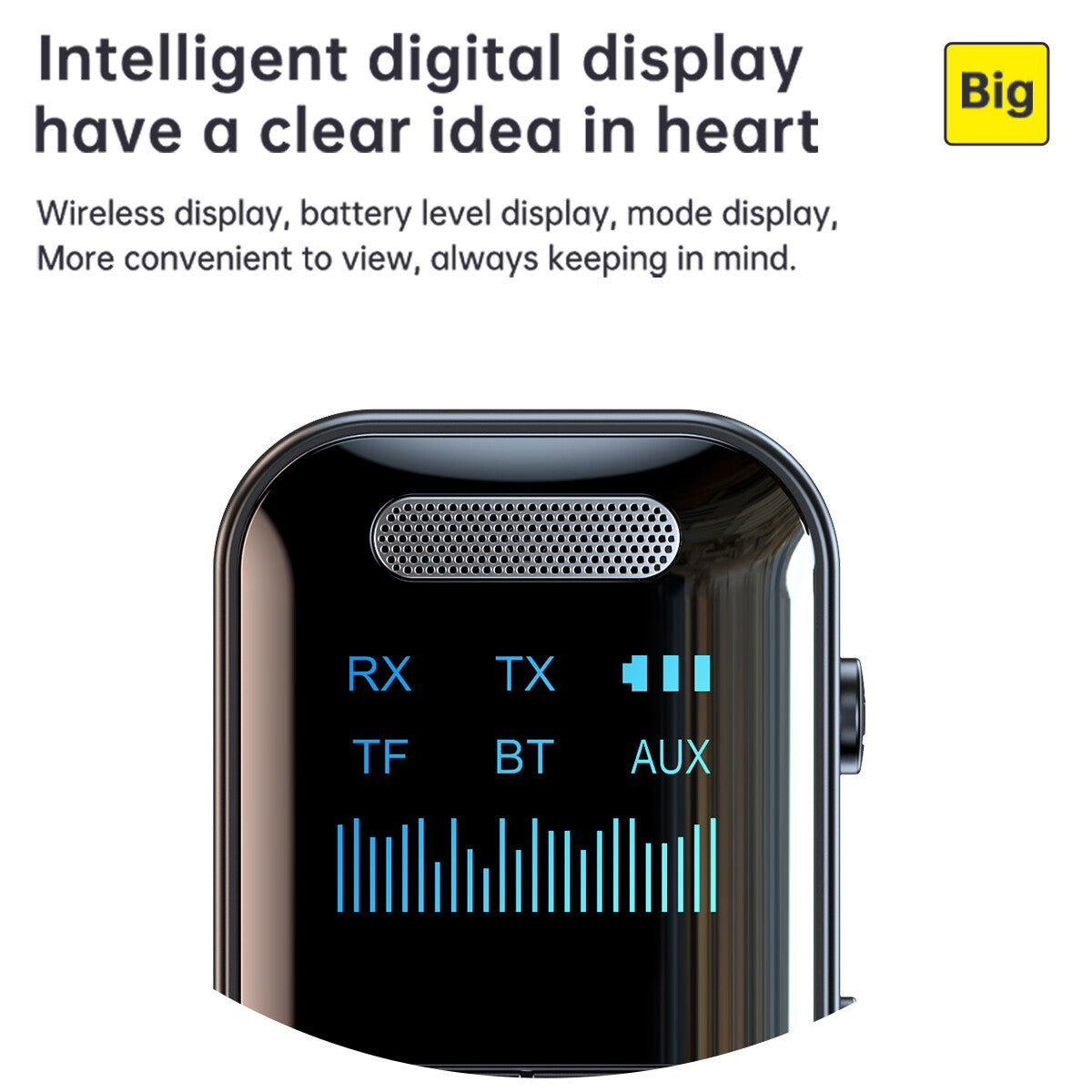4-In-1 Bluetooth Audio Adapter – Wireless Receiver & Transmitter MP3 Player with 3.5mm AUX