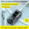 4-In-1 Bluetooth Audio Adapter – Wireless Receiver & Transmitter MP3 Player with 3.5mm AUX