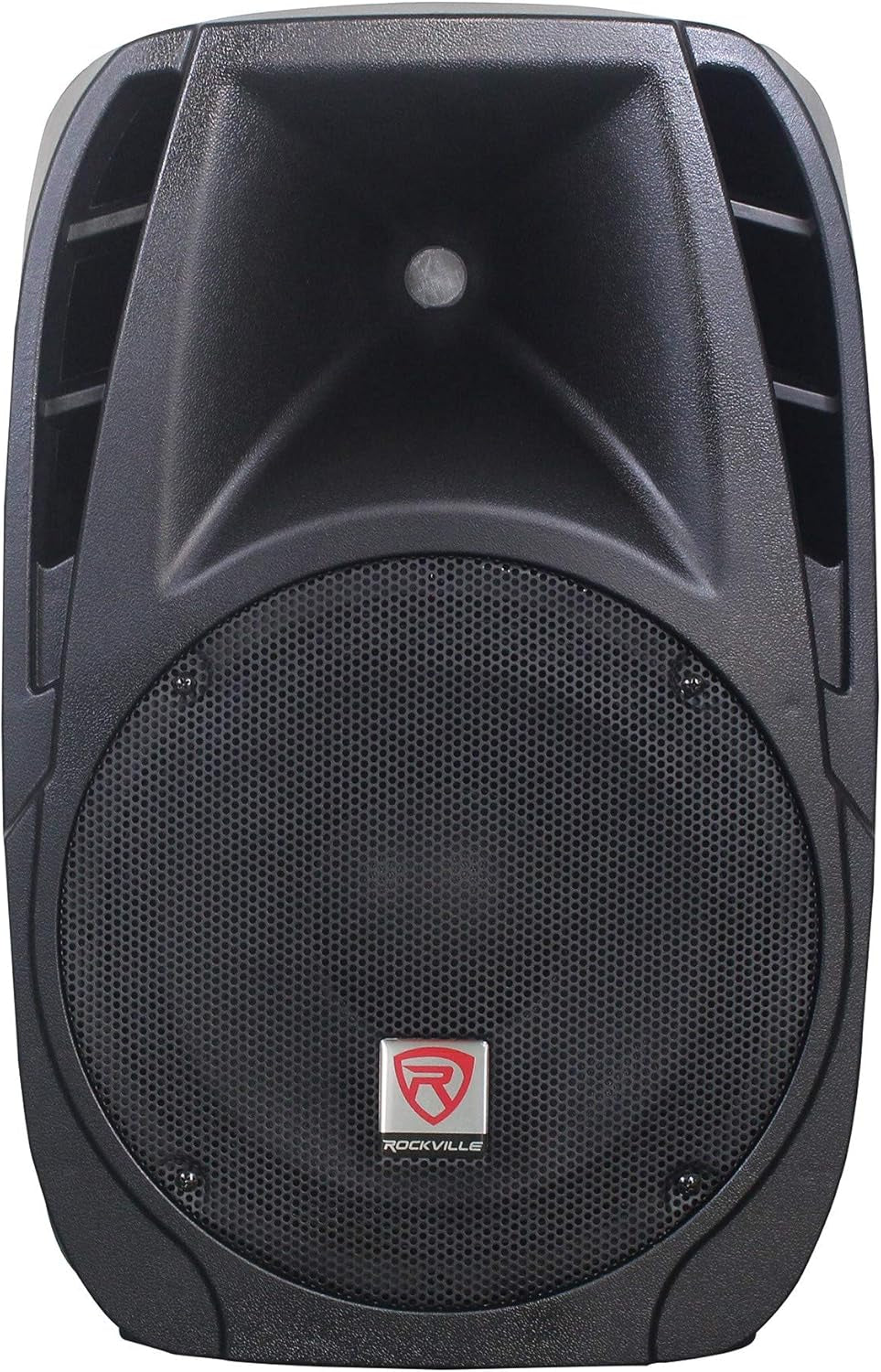 Rockville 12" PA Speaker System – Dual Speakers, Powered Mixer, Stands & Microphones Bundle