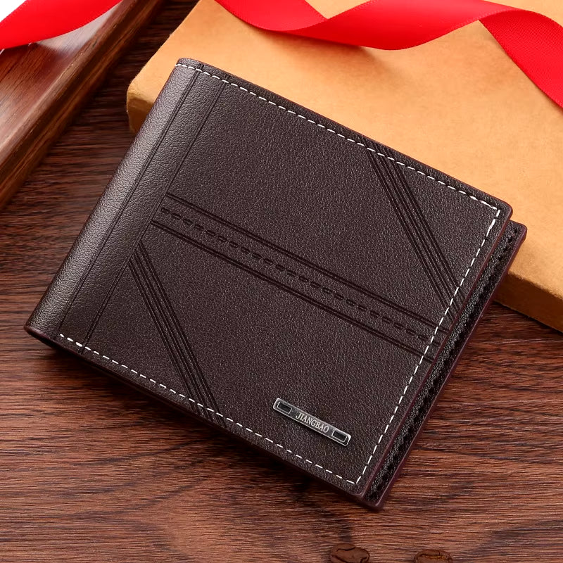 Soft Leather Wallet – Slim Horizontal Bifold Credit Card & ID Holder