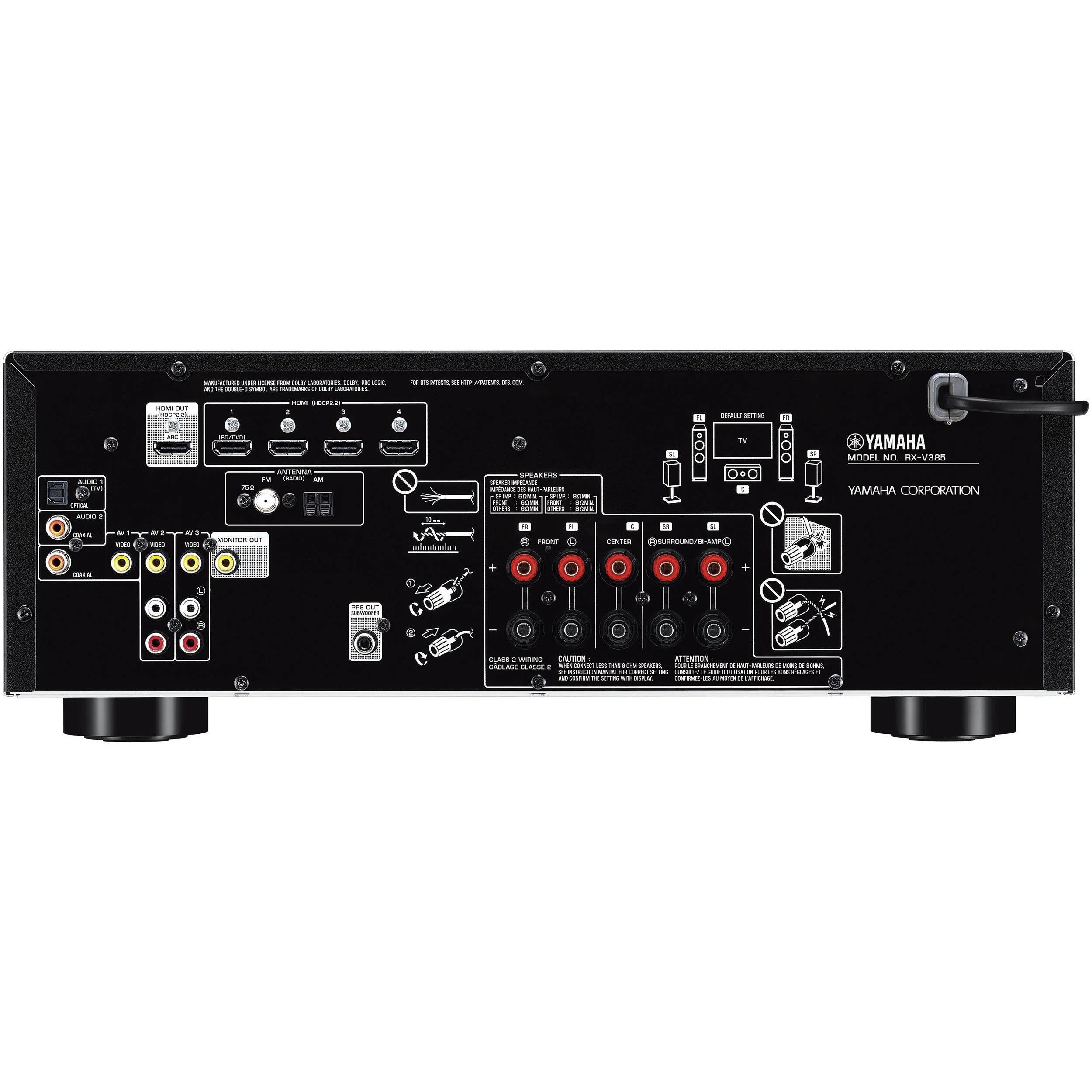 Yamaha YHT-4950U 5.1 Channel Home Theater System – 400W 4K Ultra HD Bluetooth Surround Sound with Subwoofer