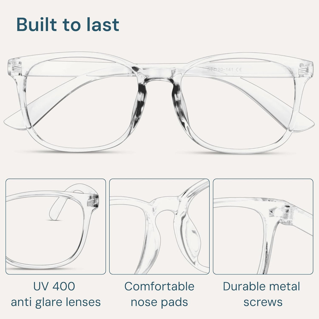 Gaoye Blue Light Blocking Glasses for Men – Square Anti-UV Computer Eyewear