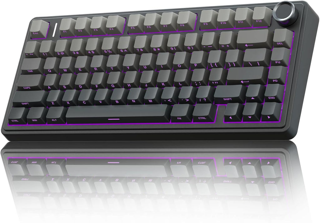AULA F75 Pro Wireless Mechanical Keyboard – 75% Hot-Swappable RGB Gaming Keyboard with Knob