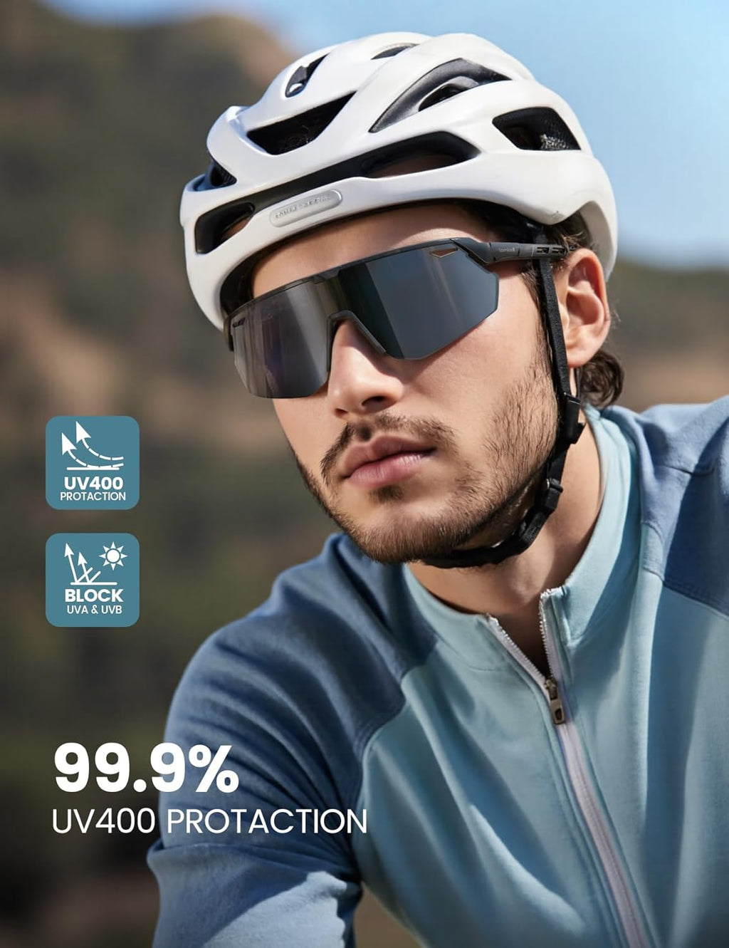 Lamicall Polarized Sports Sunglasses with UV400 Protection for Outdoor Activities