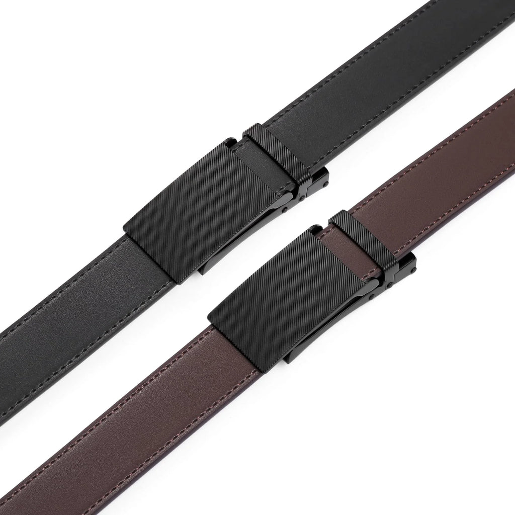 SENDEFN 2-Pack Men’s Ratchet Leather Belt Gift Set