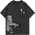 Men'S Letter Graphic Drop Shoulder T Shirts Casual round Neck Tee Top