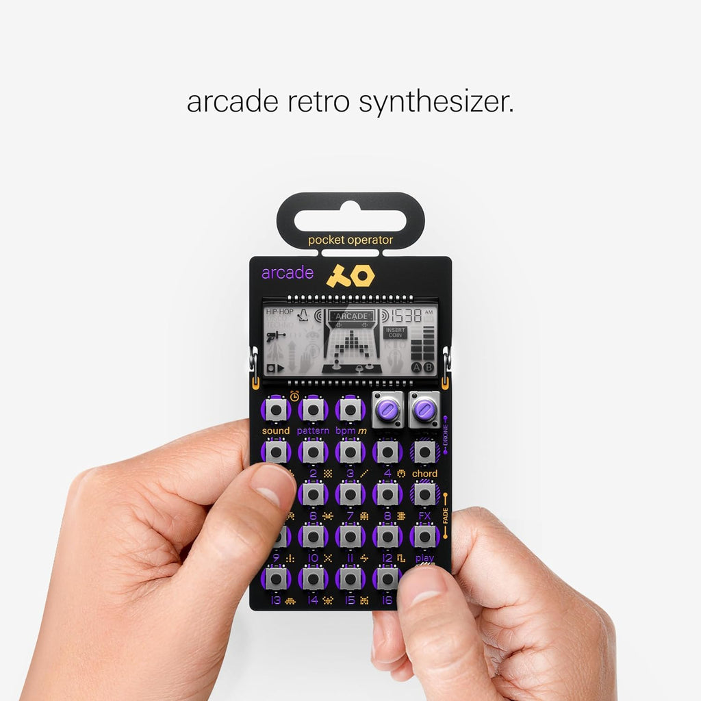 Teenage Engineering PO-20 Arcade Pocket Synthesizer – Portable Chiptune Beat Maker & Sequencer