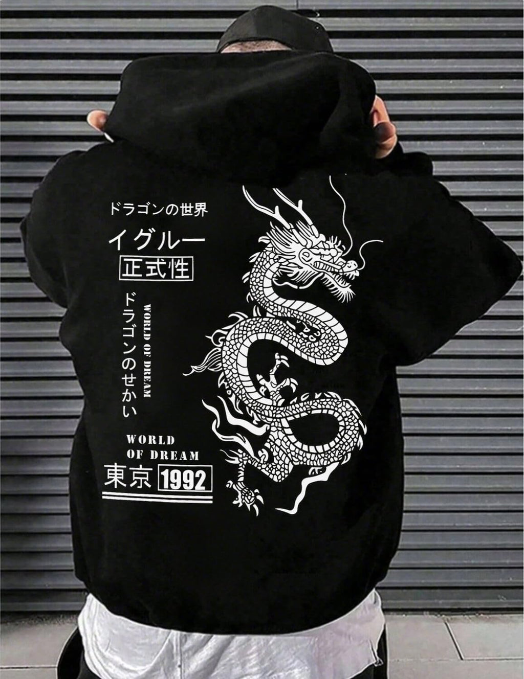 World of Dream | Quarter Zip Graphic Hoodie