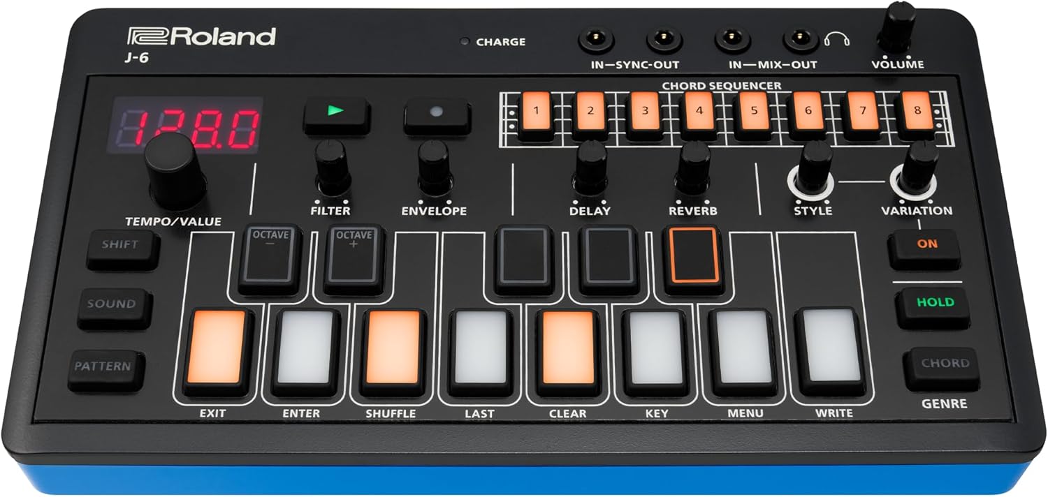 Roland AIRA Compact J-6 Chord Synth – Portable Music Creation Synthesizer with JUNO-60 Engine