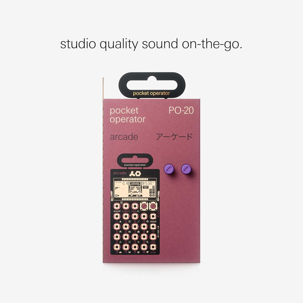 Teenage Engineering PO-20 Arcade Pocket Synthesizer – Portable Chiptune Beat Maker & Sequencer