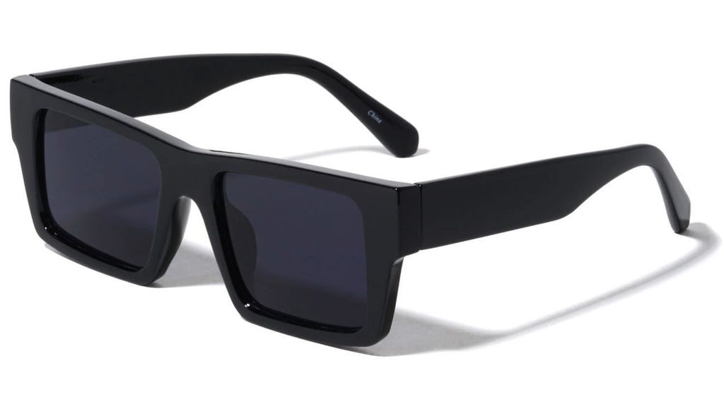 Square Designer Sunglasses – Thick Frame UV400 Gradient Lens Shades