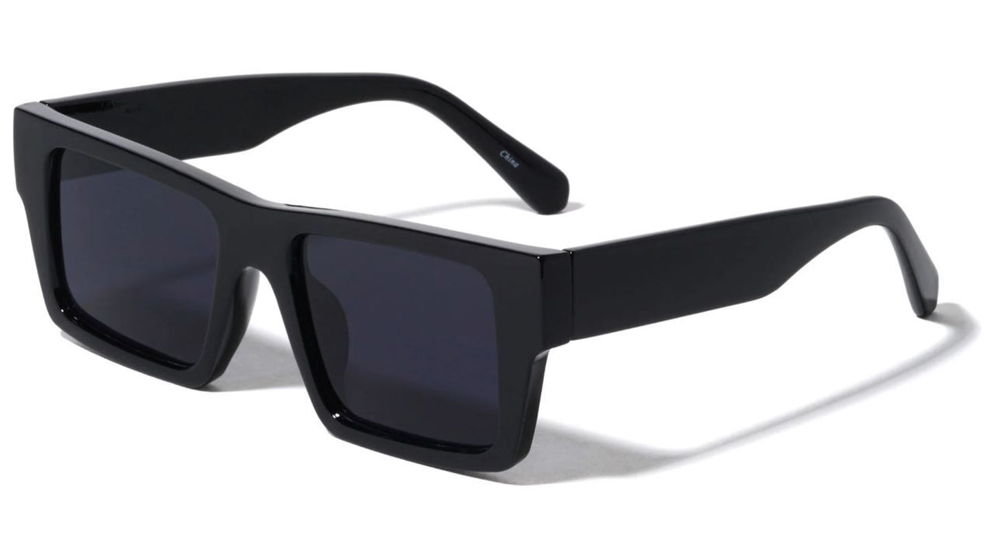 Square Designer Sunglasses – Thick Frame UV400 Gradient Lens Shades