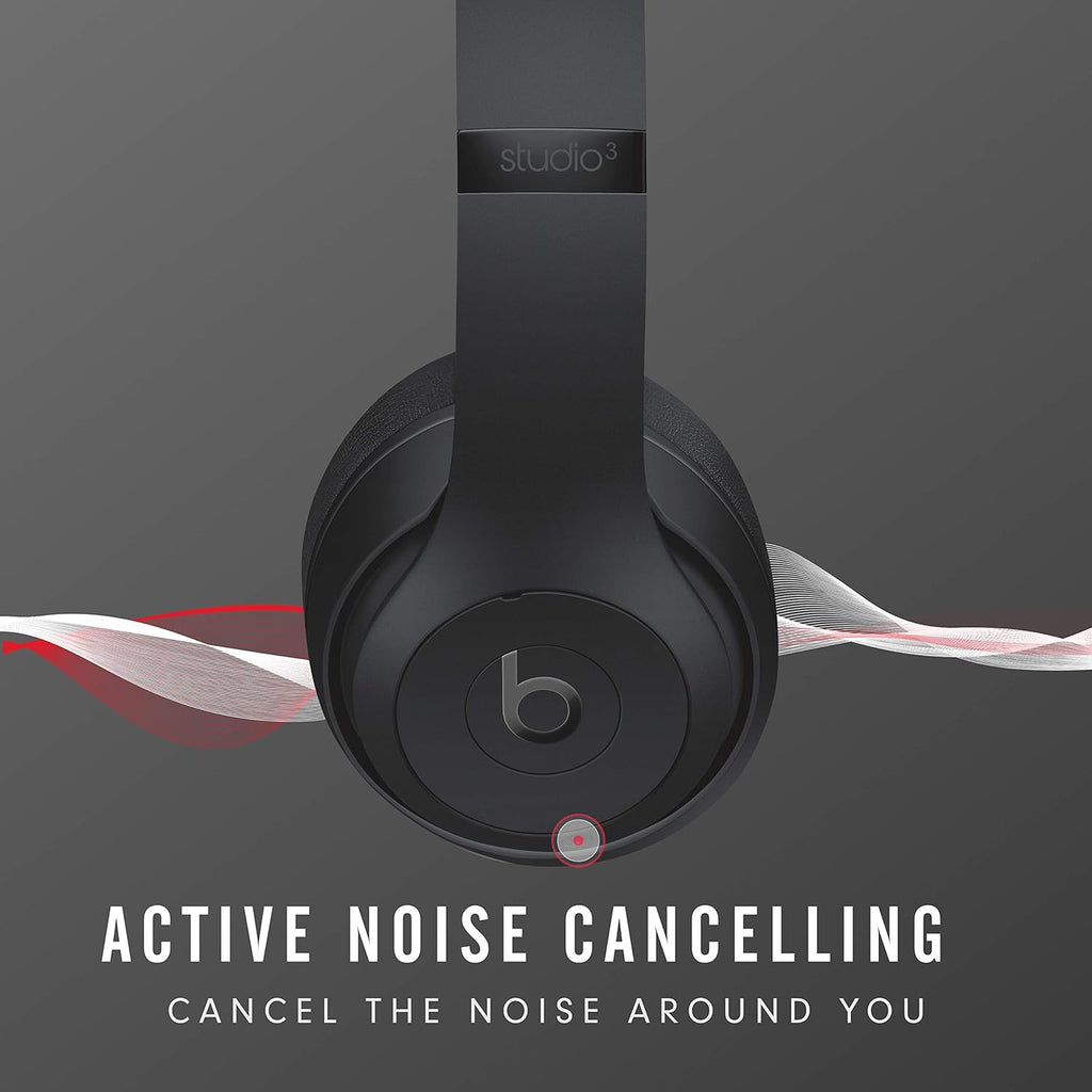 Beats Studio3 Wireless Noise Cancelling Headphones – Premium Over-Ear Bluetooth Headphones