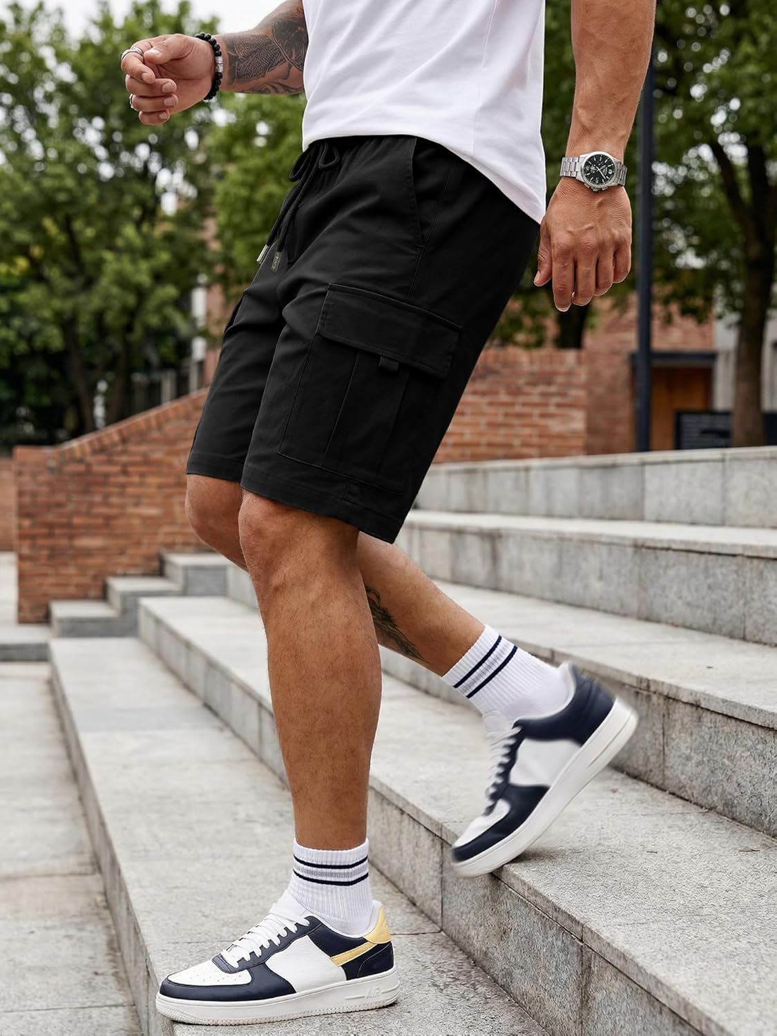 Men’s Stretch Cargo Shorts – Summer Shorts with Multi Pockets