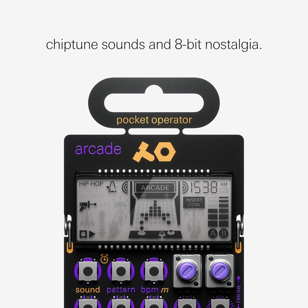 Teenage Engineering PO-20 Arcade Pocket Synthesizer – Portable Chiptune Beat Maker & Sequencer