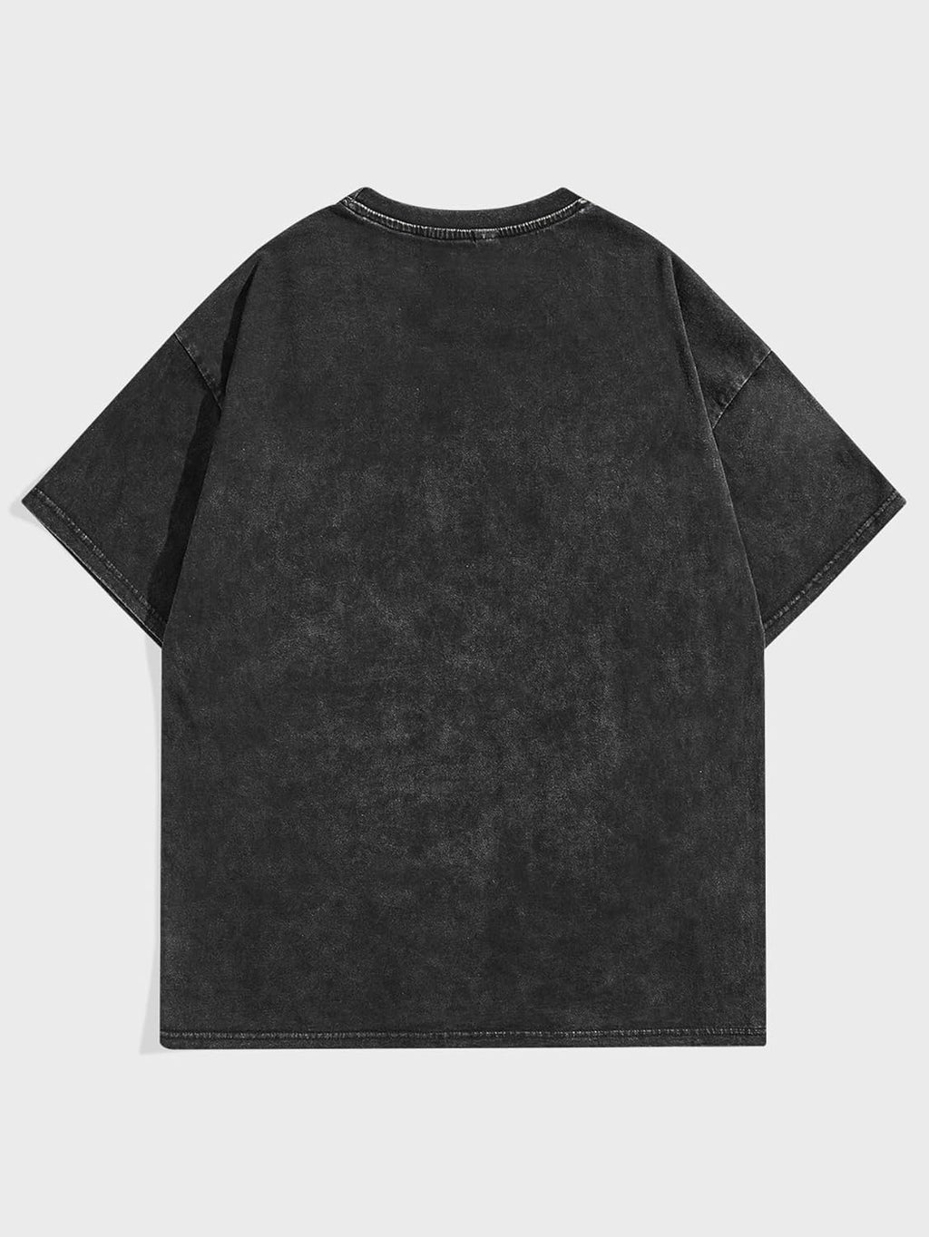 Men'S Letter Graphic Drop Shoulder T Shirts Casual round Neck Tee Top