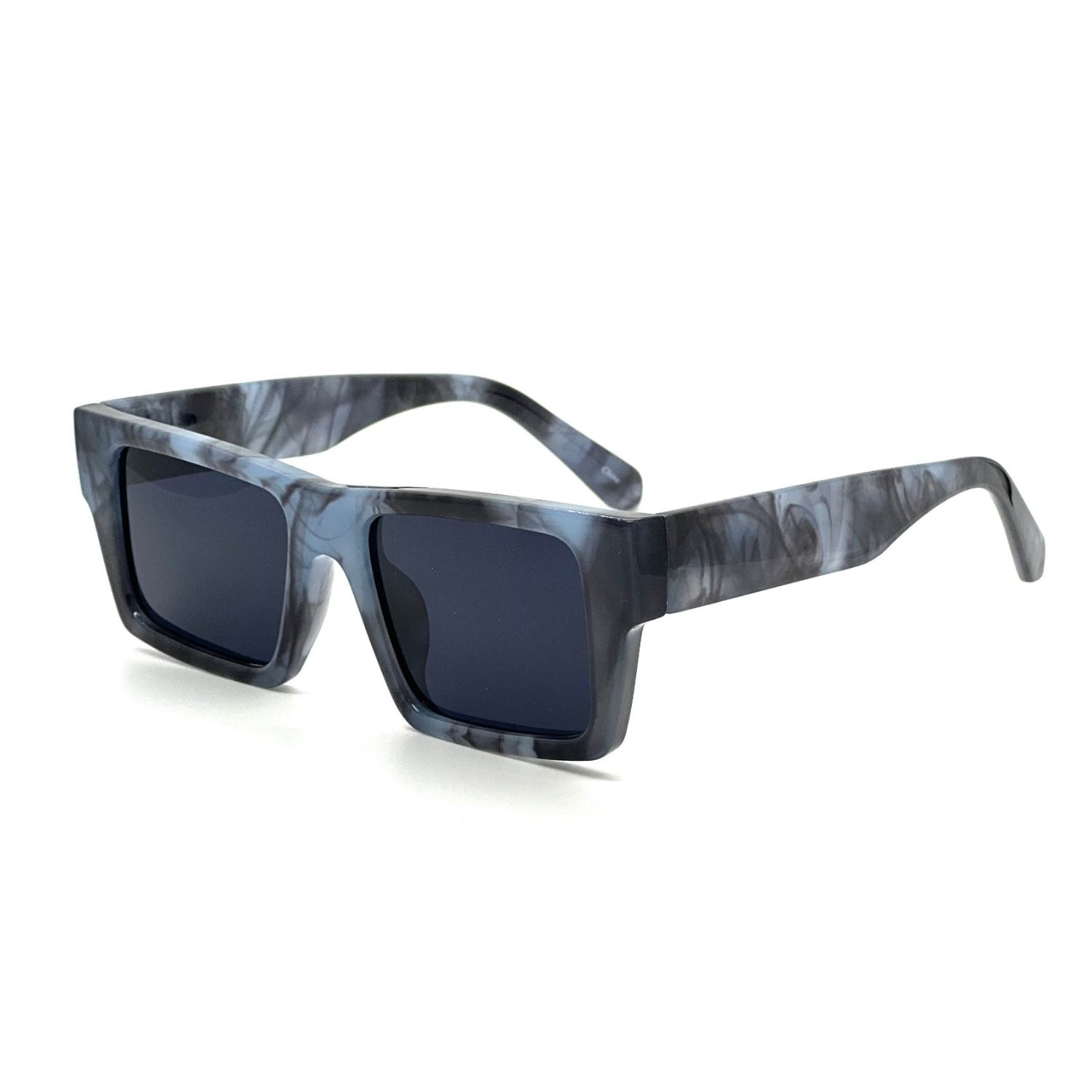 Square Designer Sunglasses – Thick Frame Gradient Lens Shades