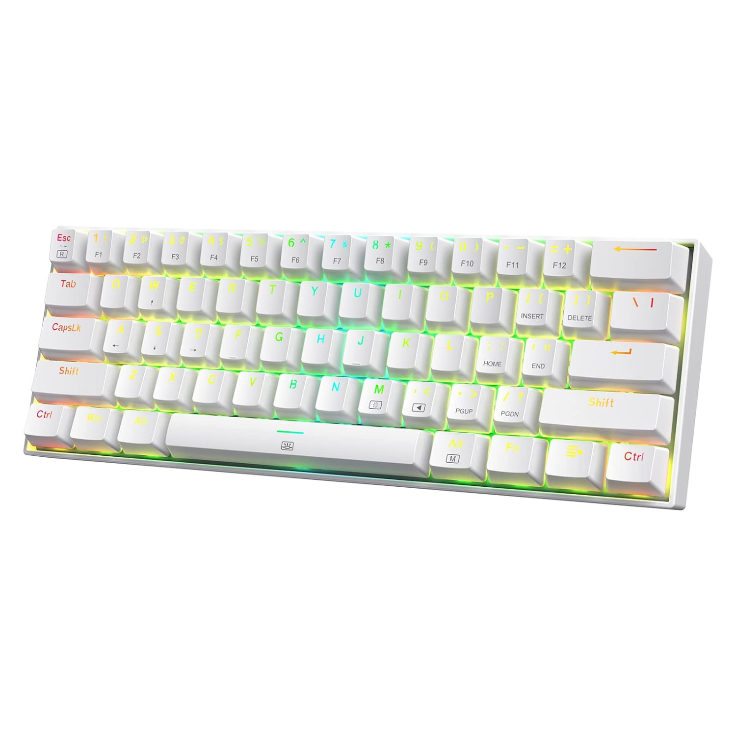K630 Dragonborn 60% Wired RGB Gaming Keyboard, 61 Keys Compact Mechanical Keyboard with Linear Red Switch, Pro Driver Support