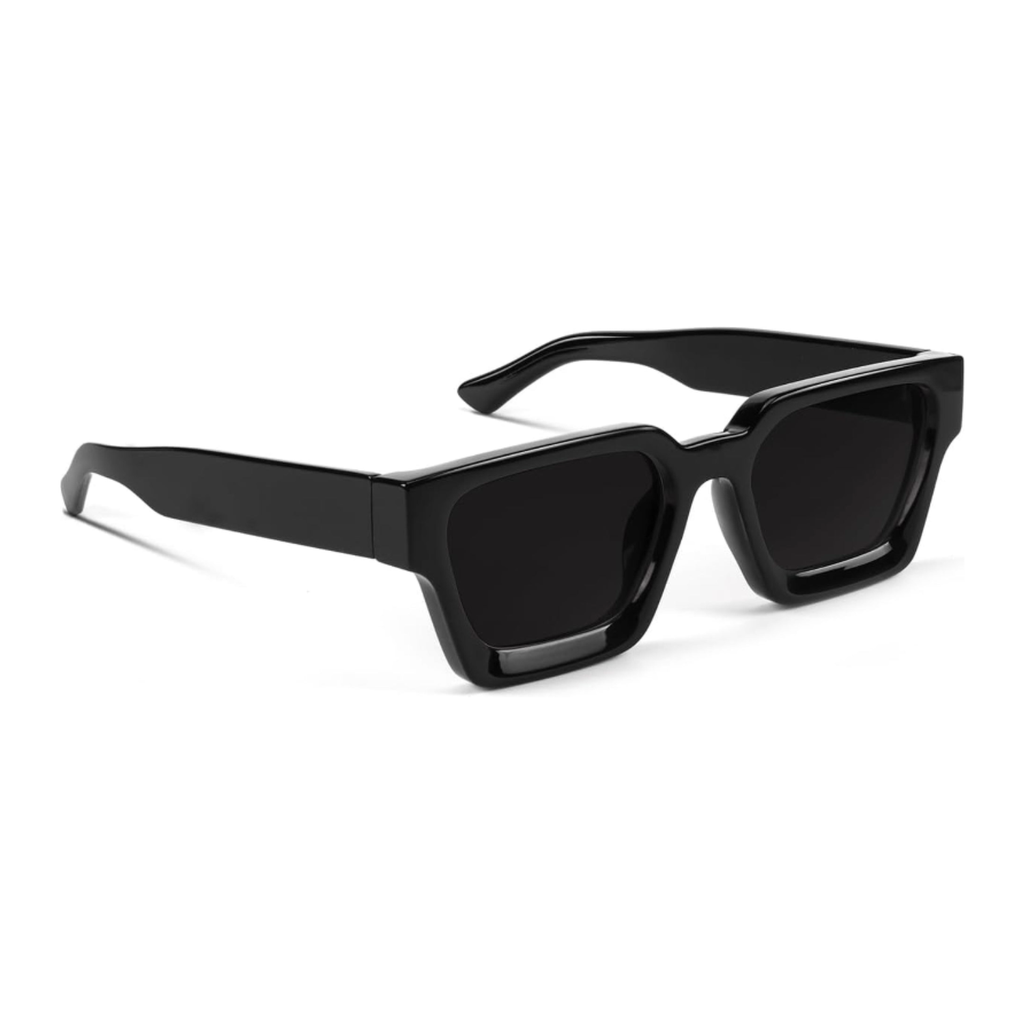 Trendy Square Sunglasses Thick Rectangle Sun Glasses UV Protection Shades Designer Style