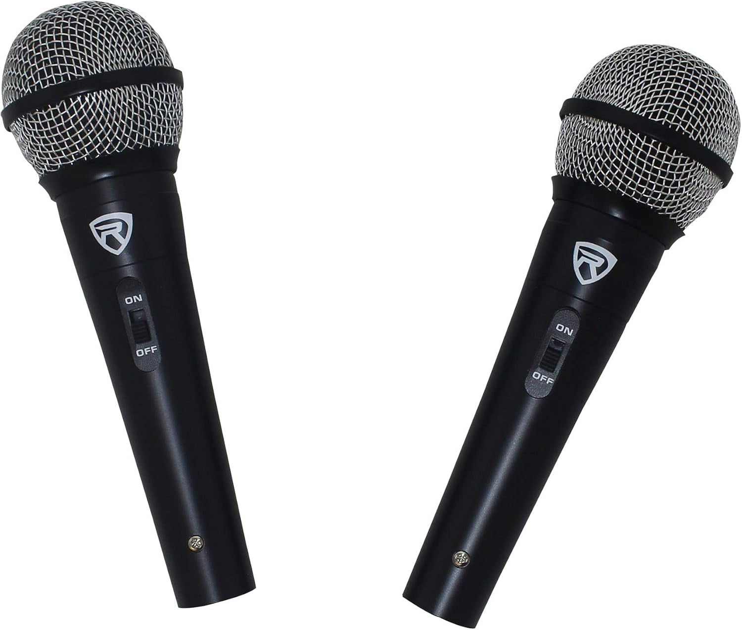 Rockville 12" PA Speaker System – Dual Speakers, Powered Mixer, Stands & Microphones Bundle