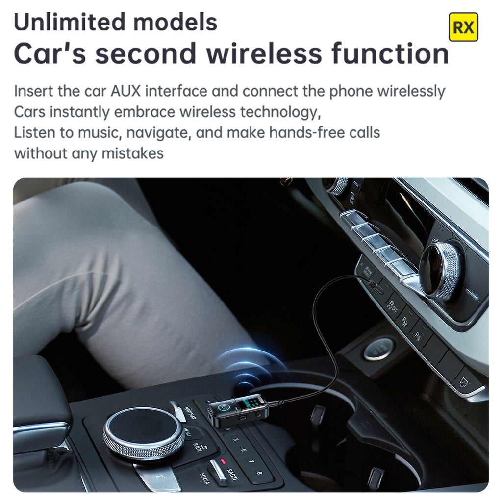 4-In-1 Bluetooth Audio Adapter – Wireless Receiver & Transmitter MP3 Player with 3.5mm AUX