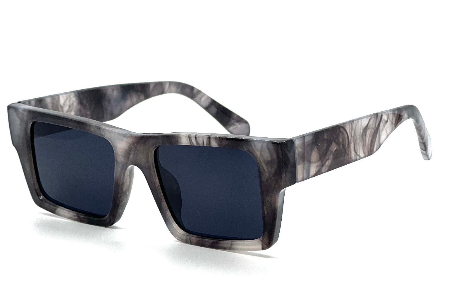 Square Designer Sunglasses – Thick Frame UV400 Gradient Lens Shades