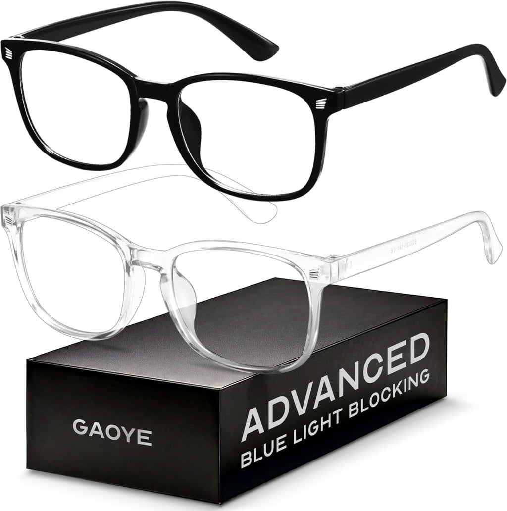 Gaoye Blue Light Blocking Glasses for Men – Square Anti-UV Computer Eyewear
