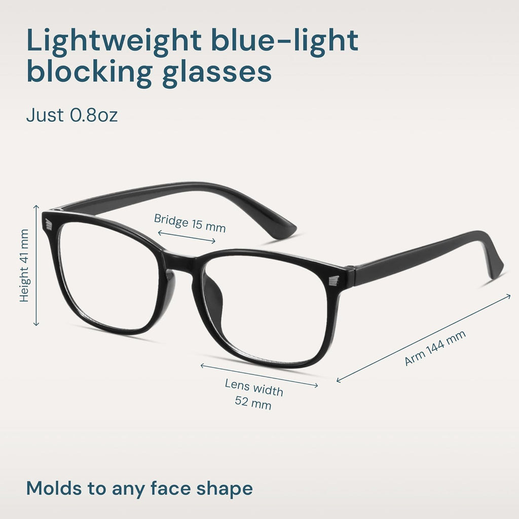 Gaoye Blue Light Blocking Glasses for Men – Square Anti-UV Computer Eyewear